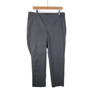 Talbots Bi-Stretch Straight Leg Side‎ Zipper Pants size 12 Petite Gray